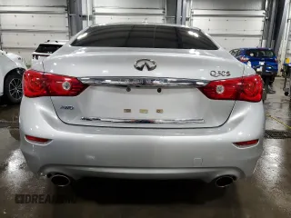 2015 Infiniti Q50 Premium with VIN JN1BV7AR7FM396562, listed as a Copart auction lot 52698765 with 103,824 mi miles and Salvage Title. Bid and sale history available at carsss.com. Image 6.