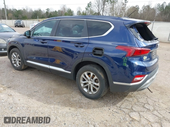 2020 Hyundai Santa Fe SE with VIN 5NMS23AD6LH174584, listed as a IAAI auction lot 41813950 with 107,852 mi miles. Bid and sale history available at carsss.com. Image 3.