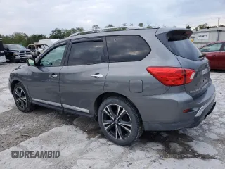 2018 Nissan Pathfinder Platinum with VIN 5N1DR2MM0JC648997, listed as a Copart auction lot 72800184 with 145,940 mi miles and Salvage title. Bid and sale history available at DreamBid. Image 2.