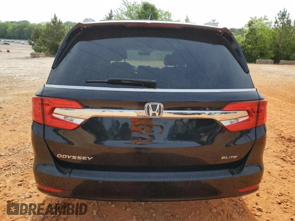 2019 Honda Odyssey Elite with VIN 5FNRL6H99KB008204, listed as a Copart auction lot 55454505 with 32,397 mi miles and Salvage Title. Bid and sale history available at DreamBid. Image 6.