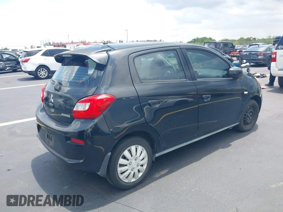 2018 Mitsubishi Mirage ES z VIN ML32A3HJ0JH005967, wystawiony jako IAAI lot #42372252 z przebiegiem 51 999 mil mil oraz . Historia ofert i sprzedaży dostępna na DreamBid. Obrazek 4.