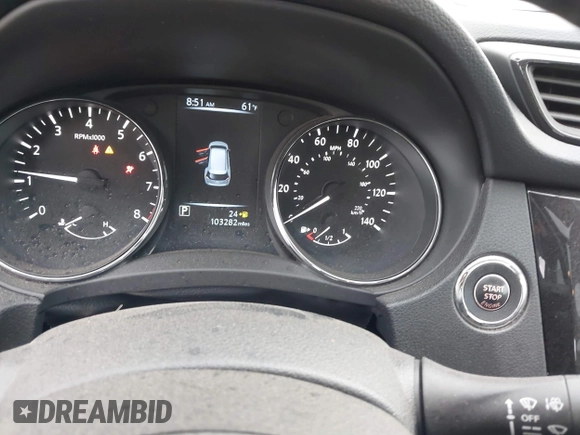 2017 Nissan Rogue SL with VIN 5N1AT2MV4HC886343, listed as a IAAI auction lot 42077451 with 103,282 mi miles and . Bid and sale history available at DreamBid. Image 7.