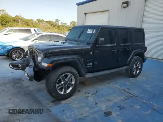 2019 Jeep Wrangler Unlimited Sahara with VIN 1C4HJXEG2KW515127, listed as a Copart auction lot 53281705 with 118,789 mi miles and Non repairable. Bid and sale history available at DreamBid. Image 1.