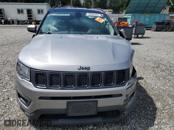 2021 Jeep Compass Altitude with VIN 3C4NJDBB3MT586386, listed as a Copart auction lot 58869495 with Not provided miles and Salvage title. Bid and sale history available at DreamBid. Image 5.