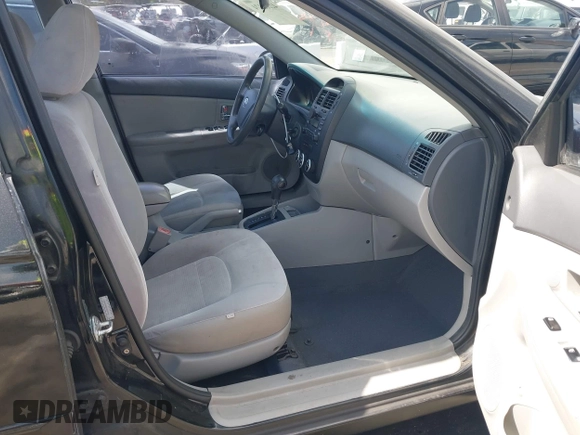2009 Kia Spectra EX with VIN KNAFE222695594452, listed as a IAAI auction lot 42262174 with 177,254 mi miles and . Bid and sale history available at DreamBid. Image 5.