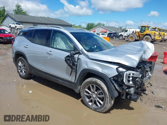 2022 GMC Terrain SLT with VIN 3GKALVEV7NL124066, listed as a IAAI auction lot 42341802 with 45,514 mi miles and . Bid and sale history available at DreamBid. Image 1.