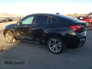 2015 BMW X6 xDrive50i with VIN 5UXKU6C52F0F93975, listed as a Copart auction lot 81944914 with 143,915 mi miles and Salvage Title. Bid and sale history available at carsss.com. Image 2.