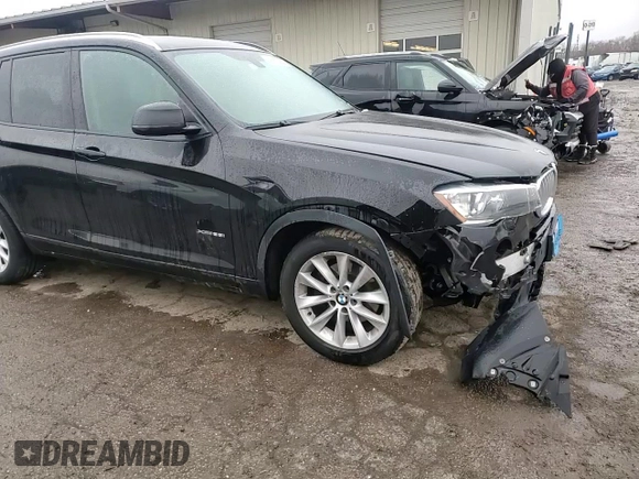 2017 BMW X3 xDrive28i with VIN 5UXWX9C33H0T25235, listed as a Copart auction lot 43625065 with 116,360 mi miles and Salvage Title. Bid and sale history available at DreamBid. Image 12.