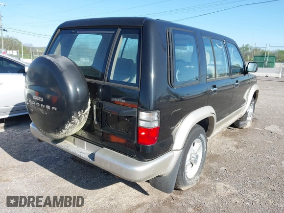 2000 Isuzu Trooper S with VIN JACDJ58X7Y7J06010, listed as a IAAI auction lot 42002763 with 165,285 mi miles and . Bid and sale history available at DreamBid. Image 4.