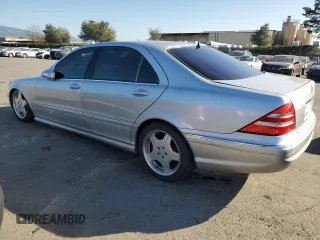 2001 Mercedes-Benz S-Class with VIN WDBNG70J41A209979, listed as a Copart auction lot 89027805 with 166,423 mi miles and Clean Title. Bid and sale history available at carsss.com. Image 2.