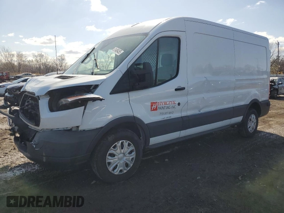 2016 Ford Transit Cargo with VIN 1FTYR2CM7GKA50881, listed as a Copart auction lot 51495455 with 106,360 mi miles and Salvage Title. Bid and sale history available at DreamBid. Image 1.