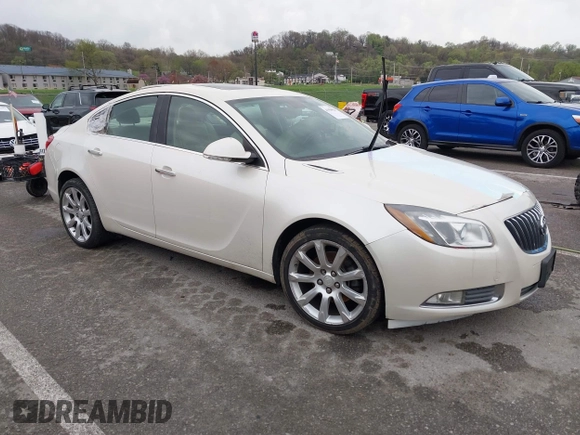 2013 Buick Regal with VIN 2G4GU5GV1D9208364, listed as a IAAI auction lot 41959026 with Not Provided miles and . Bid and sale history available at DreamBid. Image 1.