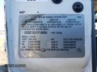 2007 Chevrolet Silverado 1500HD LT1 z VIN 1GCGC13U37F148984, wystawiony jako Copart lot #71315464 z przebiegiem Nie podano mil oraz Szkoda całkowita • Salvage title. Historia ofert i sprzedaży dostępna na DreamBid. Obrazek 14.
