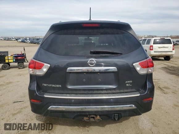 2013 Nissan Pathfinder SV with VIN 5N1AR2MMXDC662087, listed as a Copart auction lot 52400905 with 180,406 mi miles and Clean Title. Bid and sale history available at carsss.com. Image 6.