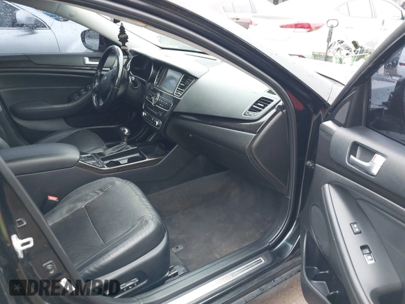 2015 Kia Cadenza Premium with VIN KNALN4D78F5169611, listed as a IAAI auction lot 41457679 with 102,166 mi miles. Bid and sale history available at carsss.com. Image 5.