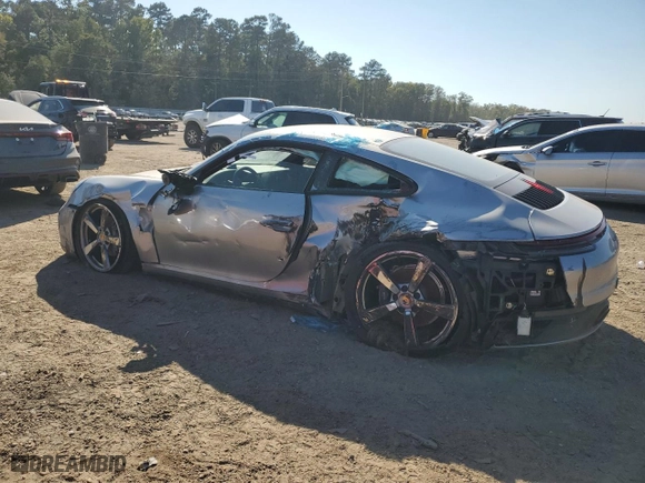 2023 Porsche 911 Carrera with VIN WP0AA2A98PS206062, listed as a Copart auction lot 75704374 with 26,198 mi miles and Salvage Title. Bid and sale history available at carsss.com. Image 2.