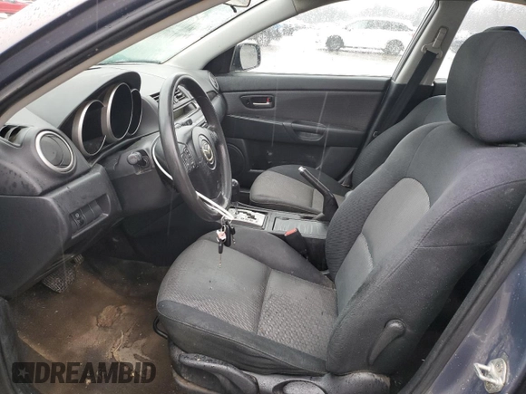 2008 Mazda 3 i Sport with VIN JM1BK12F981786106, listed as a Copart auction lot 85446424 with 200,362 mi miles and Salvage Title. Bid and sale history available at DreamBid. Image 7.