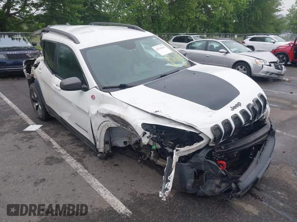 2016 Jeep Cherokee Trailhawk with VIN 1C4PJMBS4GW179121, listed as a IAAI auction lot 42516635 with 110,056 mi miles and . Bid and sale history available at DreamBid. Image 1.