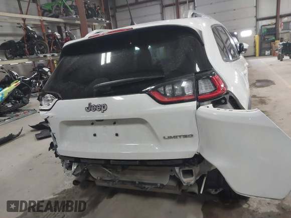 2019 Jeep Cherokee Limited with VIN 1C4PJMDN4KD291672, listed as a IAAI auction lot 41559091 with 47,109 mi miles and . Bid and sale history available at DreamBid. Image 16.
