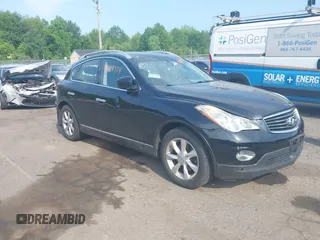 2010 Infiniti EX Journey z VIN JN1AJ0HR3AM750459, wystawiony jako IAAI lot #42444774 z przebiegiem 129 384 mil mil oraz . Historia ofert i sprzedaży dostępna na DreamBid. Obrazek 1.
