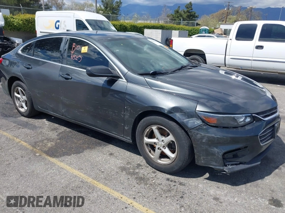2017 Chevrolet Malibu LS with VIN 1G1ZB5ST6HF291854, listed as a IAAI auction lot 41831592 with Not Provided miles and . Bid and sale history available at DreamBid. Image 1.