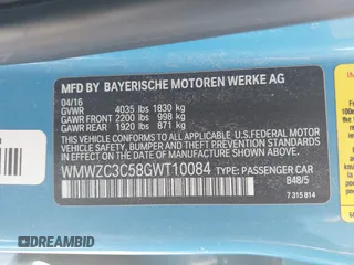 2016 MINI Countryman S with VIN WMWZC3C58GWT10084, listed as a IAAI auction lot 42093564 with 120,694 mi miles and . Bid and sale history available at DreamBid. Image 9.