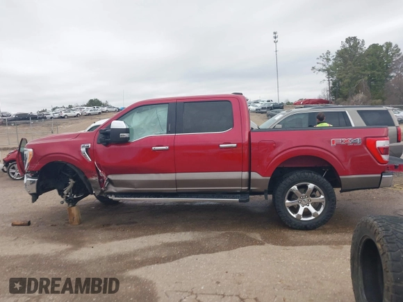 2021 Ford F-150 XL with VIN 1FTFW1E86MKD88763, listed as a IAAI auction lot 41742760 with 54,504 mi miles. Bid and sale history available at carsss.com. Image 15.