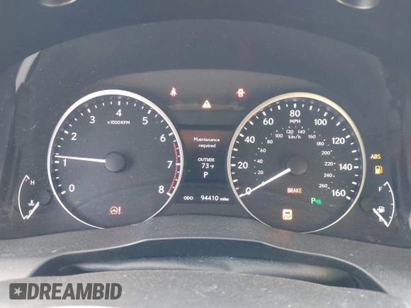 2013 Lexus ES 4dr Sdn with VIN JTHBK1GG0D2080128, listed as a IAAI auction lot 41780961 with 94,410 mi miles. Bid and sale history available at carsss.com. Image 7.