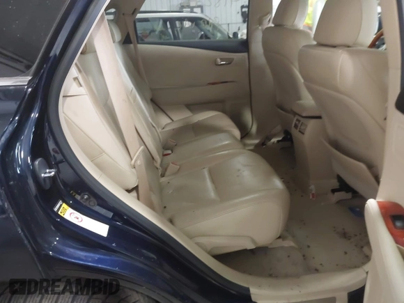 2010 Lexus RX 350 with VIN 2T2BK1BA7AC033174, listed as a IAAI auction lot 41829351 with 0 mi miles. Bid and sale history available at carsss.com. Image 8.