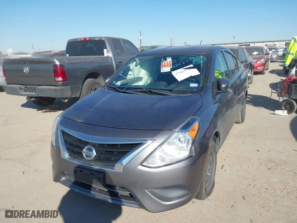 2019 Nissan Versa Sedan SV with VIN 3N1CN7AP8KL812271, listed as a IAAI auction lot 41423740 with 57,233 mi miles. Bid and sale history available at carsss.com. Image 17.