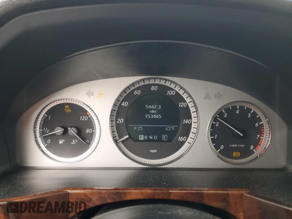 2012 Mercedes-Benz GLK GLK 350 with VIN WDCGG5GB8CF867687, listed as a Copart auction lot 54195995 with 153,465 mi miles and Salvage Title. Bid and sale history available at carsss.com. Image 9.