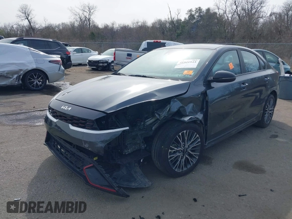 2023 Kia Forte GT-Line with VIN 3KPF54ADXPE664859, listed as a IAAI auction lot 41521944 with 34,248 mi miles. Bid and sale history available at carsss.com. Image 6.