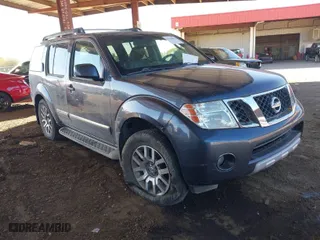 2010 Nissan Pathfinder SE with VIN 5N1AR1NB6AC615075, listed as a IAAI auction lot 41344695 with 195,348 mi miles. Bid and sale history available at carsss.com. Image 1.