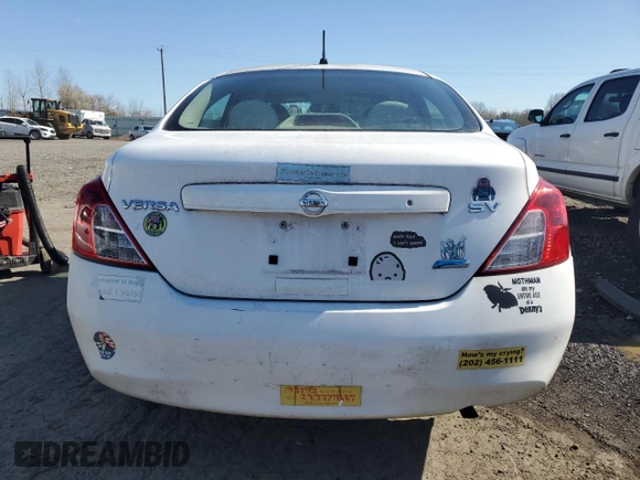 2012 Nissan Versa SV with VIN 3N1CN7AP2CL946775, listed as a Copart auction lot 45236005 with 138,619 mi miles and Salvage Title. Bid and sale history available at carsss.com. Image 6.