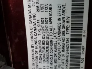 2015 Honda CR-V EX-L with VIN 2HKRM4H73FH627484, listed as a Copart auction lot 85964404 with 105,065 mi miles and Salvage Title. Bid and sale history available at carsss.com. Image 13.