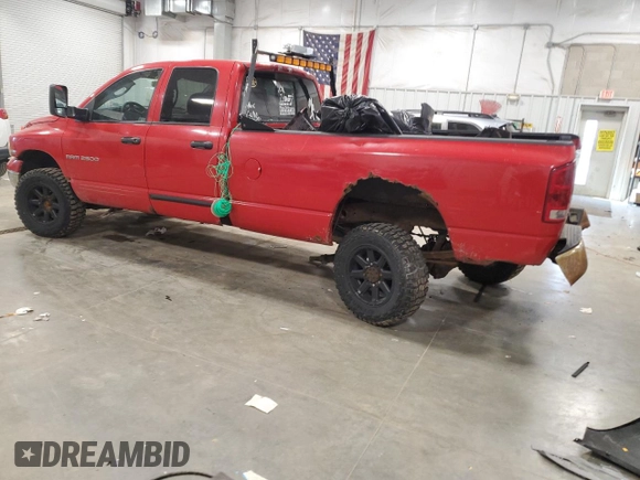 2003 Dodge 2500 ST with VIN 1D7KU28D23J670721, listed as a Copart auction lot 52337595 with 170,283 mi miles and Non Repairable. Bid and sale history available at carsss.com. Image 2.