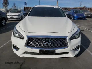 2023 Infiniti Q50 Luxe with VIN JN1EV7BP8PM511178, listed as a Copart auction lot 42441725 with 26,861 mi miles and Salvage Title. Bid and sale history available at DreamBid. Image 5.