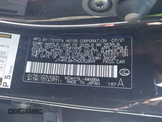 2021 Lexus UX with VIN JTHR9JBH7M2052899, listed as a IAAI auction lot 41878321 with 48,837 mi miles. Bid and sale history available at carsss.com. Image 9.