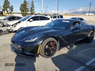 2017 Chevrolet Corvette 1LT with VIN 1G1YB2D7XH5104471, listed as a Copart auction lot 49698525 with 82,705 mi miles and Salvage Title. Bid and sale history available at carsss.com. Image 1.