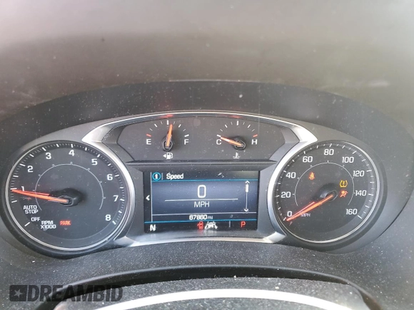 2020 GMC Terrain SLE with VIN 3GKALTEV6LL127834, listed as a Copart auction lot 48870615 with 67,860 mi miles and Salvage Title. Bid and sale history available at DreamBid. Image 9.