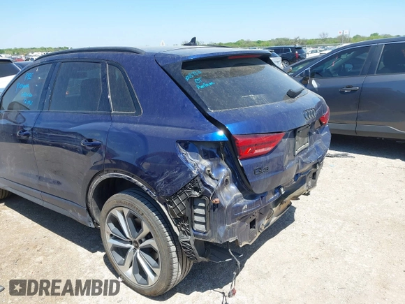 2021 Audi Q3 S line Premium with VIN WA1DECF3XM1085641, listed as a IAAI auction lot 41949213 with 71,621 mi miles and . Bid and sale history available at DreamBid. Image 17.