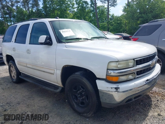 2005 Chevrolet Tahoe Z71 with VIN 1GNEC13T45R101304, listed as a IAAI auction lot 42229835 with 318,175 mi miles and . Bid and sale history available at DreamBid. Image 1.