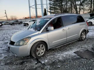 2004 Nissan Quest SL with VIN 5N1BV28U34N348909, listed as a Copart auction lot 42253785 with 122,787 mi miles and Salvage Title. Bid and sale history available at carsss.com. Image 1.