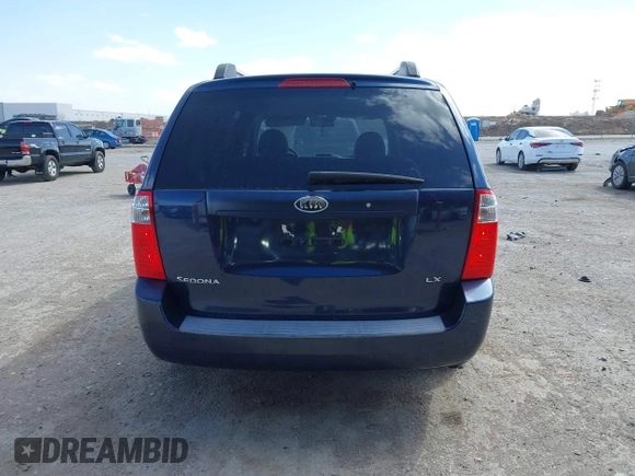 2007 Kia Sedona EX with VIN KNDMB233276191439, listed as a IAAI auction lot 41829259 with 146,147 mi miles. Bid and sale history available at carsss.com. Image 16.