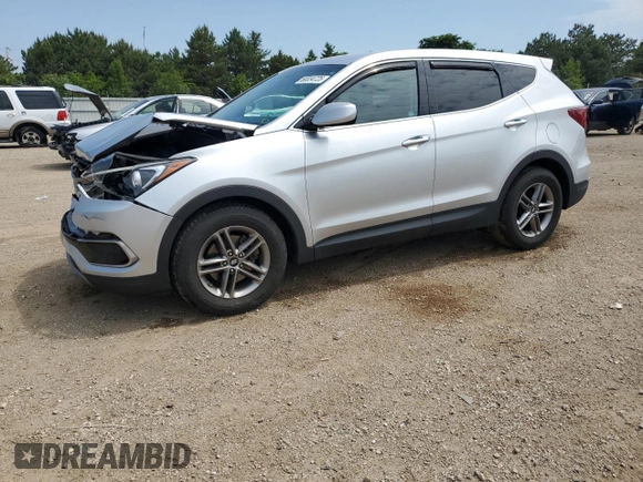 2017 Hyundai Santa Fe 2.4L with VIN 5XYZTDLB0HG437926, listed as a Copart auction lot 60034725 with 80,313 mi miles and Salvage title. Bid and sale history available at DreamBid. Image 1.