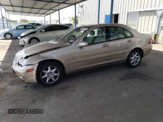 2002 Mercedes-Benz C 230/260/280/320 z VIN WDBRF61J12F232217, wystawiony jako Copart lot #58624275 z przebiegiem 90 495 mil mil oraz Szkoda całkowita • Salvage title. Historia ofert i sprzedaży dostępna na DreamBid. Obrazek 1.