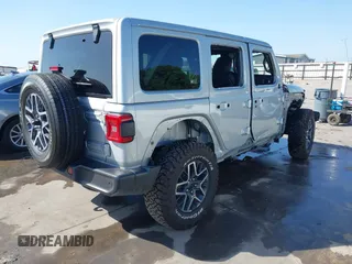 2024 Jeep Wrangler Sahara with VIN 1C4PJXEN7RW103564, listed as a IAAI auction lot 41997651 with 16,529 mi miles and . Bid and sale history available at carsss.com. Image 4.