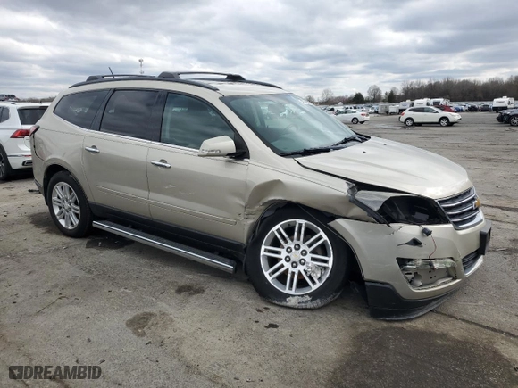 2014 Chevrolet Traverse LT with VIN 1GNKRGKD7EJ361001, listed as a Copart auction lot 48340835 with 108,087 mi miles and Salvage Title. Bid and sale history available at carsss.com. Image 4.