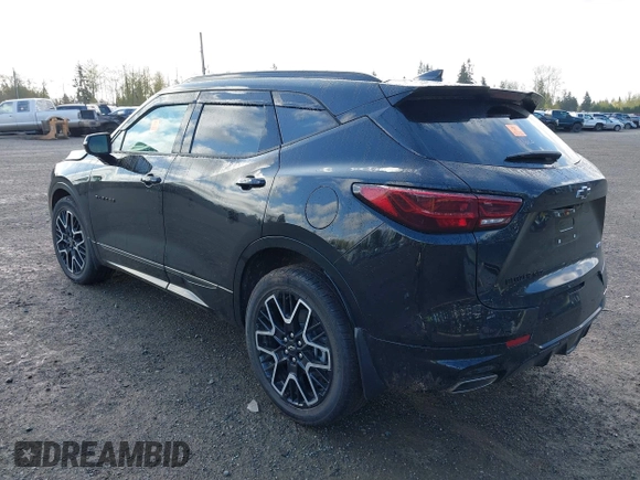 2025 Chevrolet Blazer RS with VIN 3GNKBKRSXSS110026, listed as a IAAI auction lot 42020659 with 1,507 mi miles and . Bid and sale history available at DreamBid. Image 3.