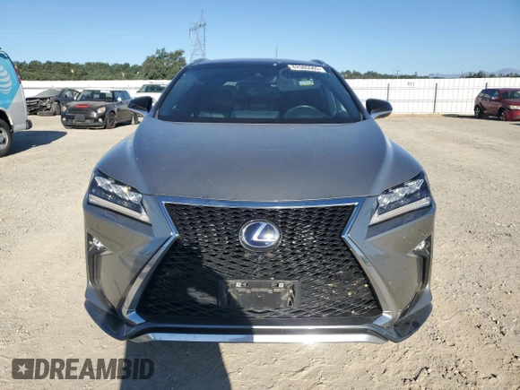 2017 Lexus RX 450h with VIN 2T2BGMCA6HC016068, listed as a Copart auction lot 62505565 with 112,711 mi miles and Salvage title. Bid and sale history available at DreamBid. Image 5.